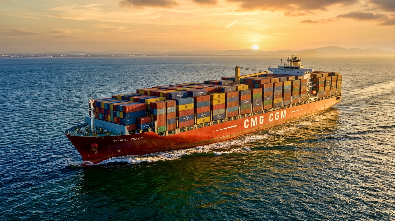 Ocean Container Cargo Ship