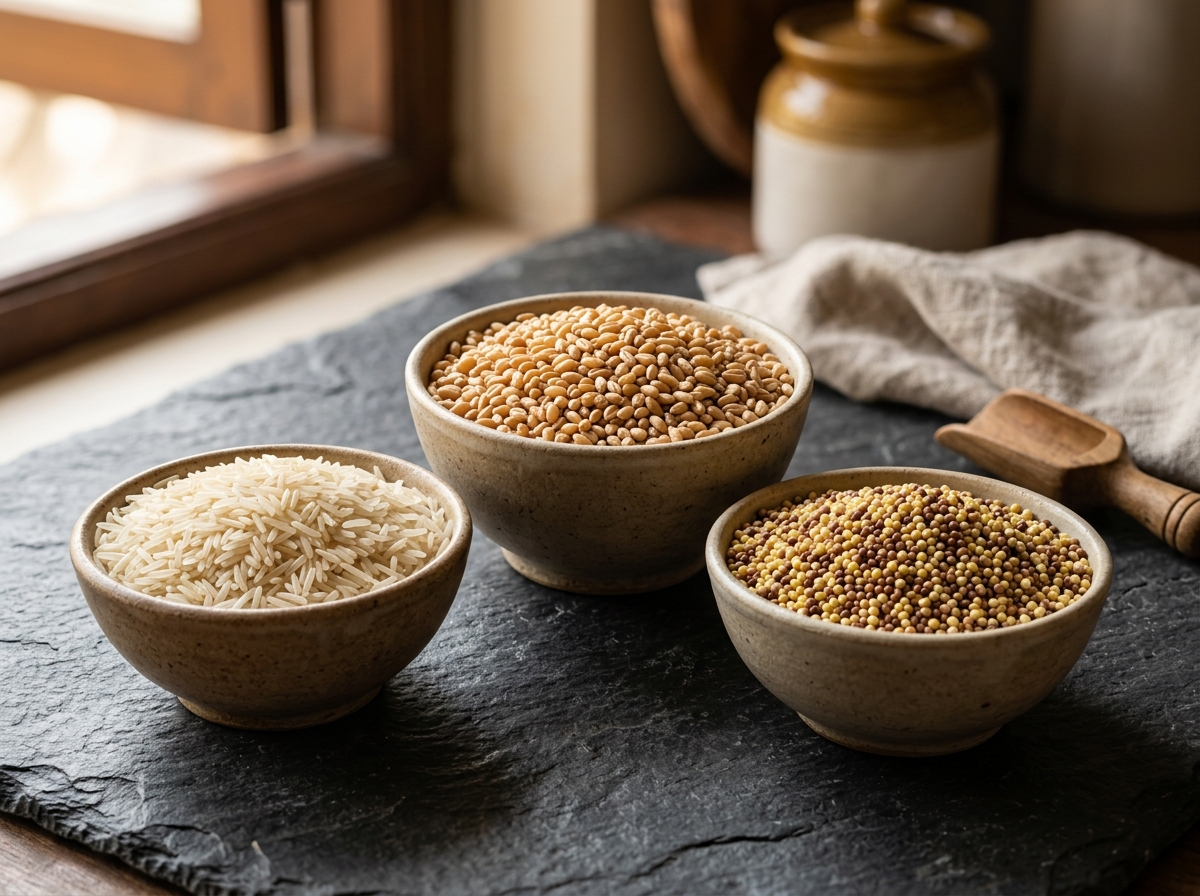Indian Rice and Grains Basmati Wheat Millets